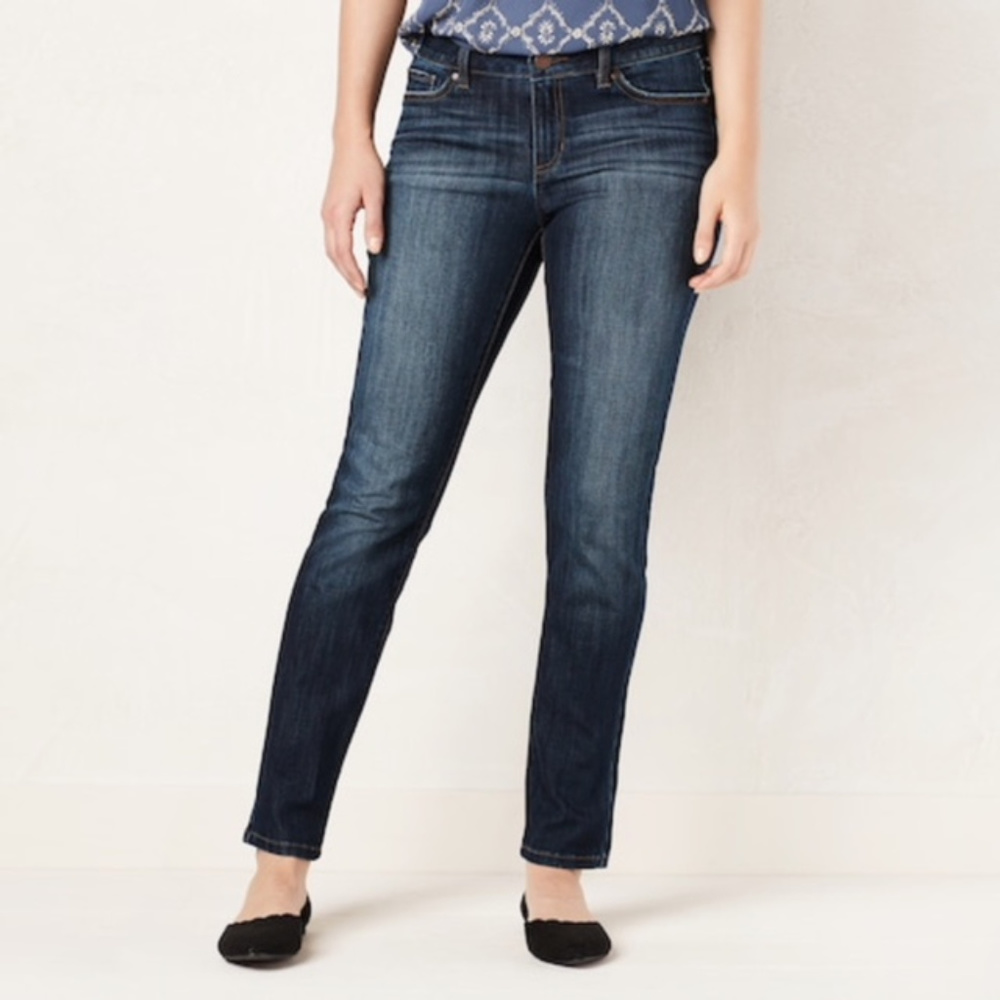 SOLD LC Lauren Conrad Skinny Jeans Dark Wash Sz 8 - Picture 8 of 8